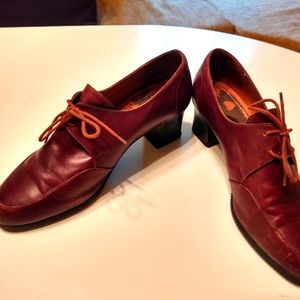 Beautifeel brown leather Oxfords, size 40